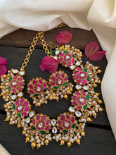 Jadau Kundan Lotus Neckpiece-J223